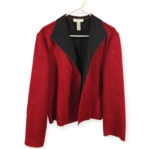 Covington Open Front Wool Blend Blazer Size 18